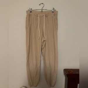 Gilly Hicks Fleece Tan Sweatpants